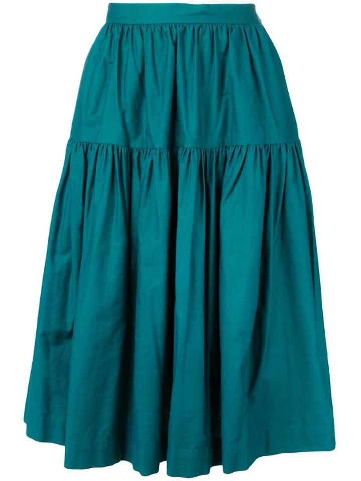 Yves Saint Laurent Pre-owned 1980's Gypsy Skirt - Blue