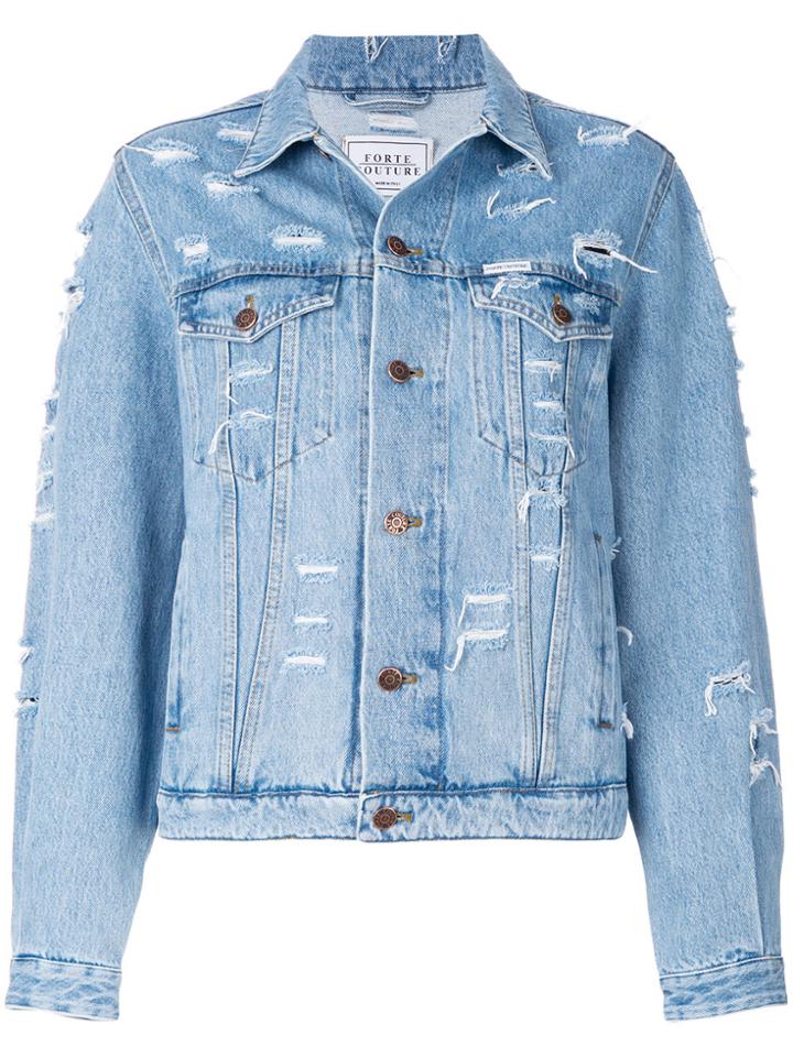 Forte Couture Yeah Denim Jacket - Blue
