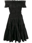 Jourden Off-shoulder Gathered Dress - Black