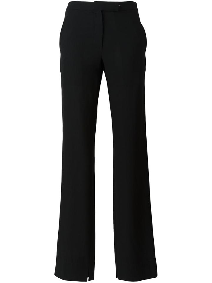 Ann Demeulemeester Blanche - Tailored Trousers - Women - Cotton/linen/flax/rayon/virgin Wool - 38, Black, Cotton/linen/flax/rayon/virgin Wool