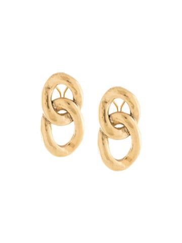Goossens Chainlink Earrings - Gold
