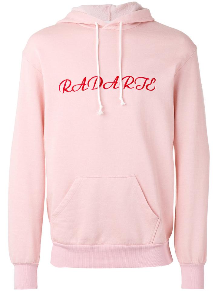 Rodarte - Embroidered Oversized Hoodie - Unisex - Cotton/polyester - L, Pink/purple, Cotton/polyester