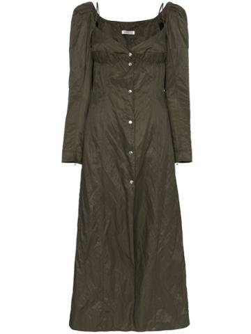 Supriya Lele Double-slit Buttoned Dress - Green