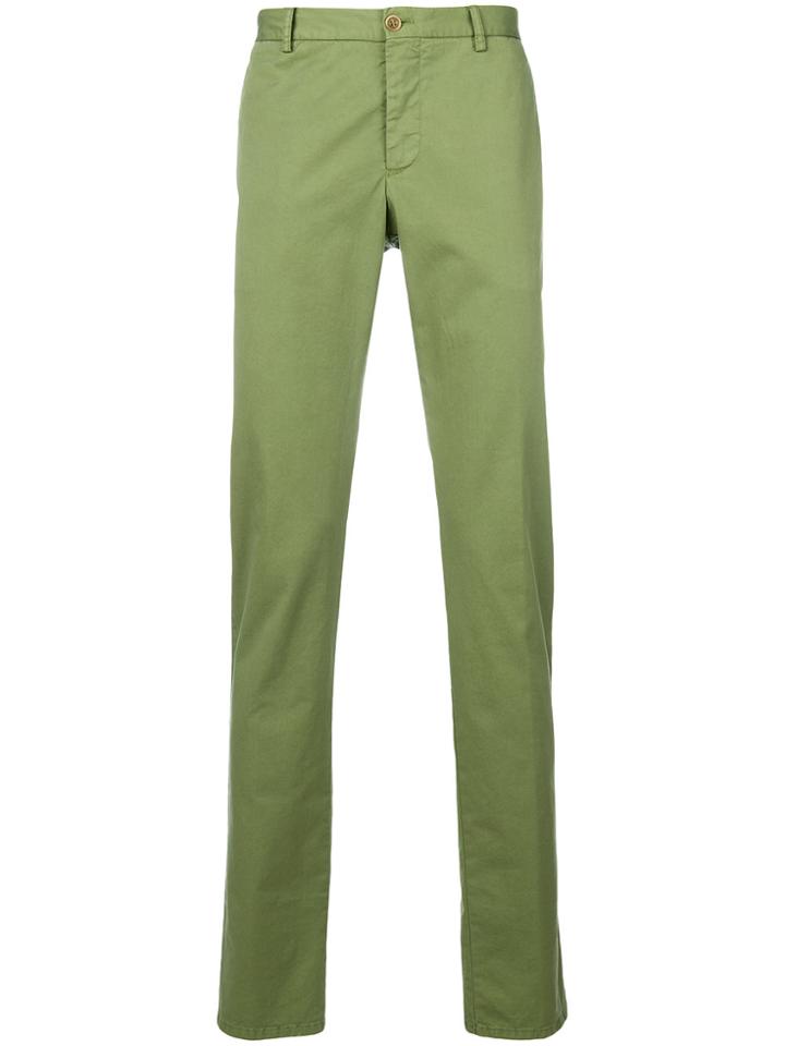 Etro Straight-leg Chinos - Green