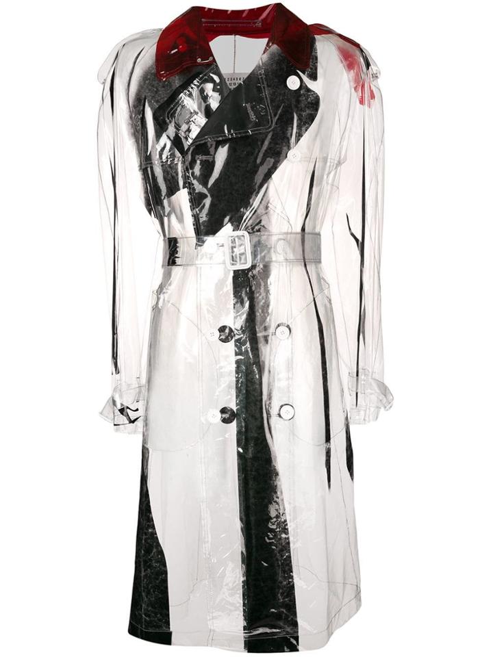 Maison Margiela Pvc Trench Coat - White