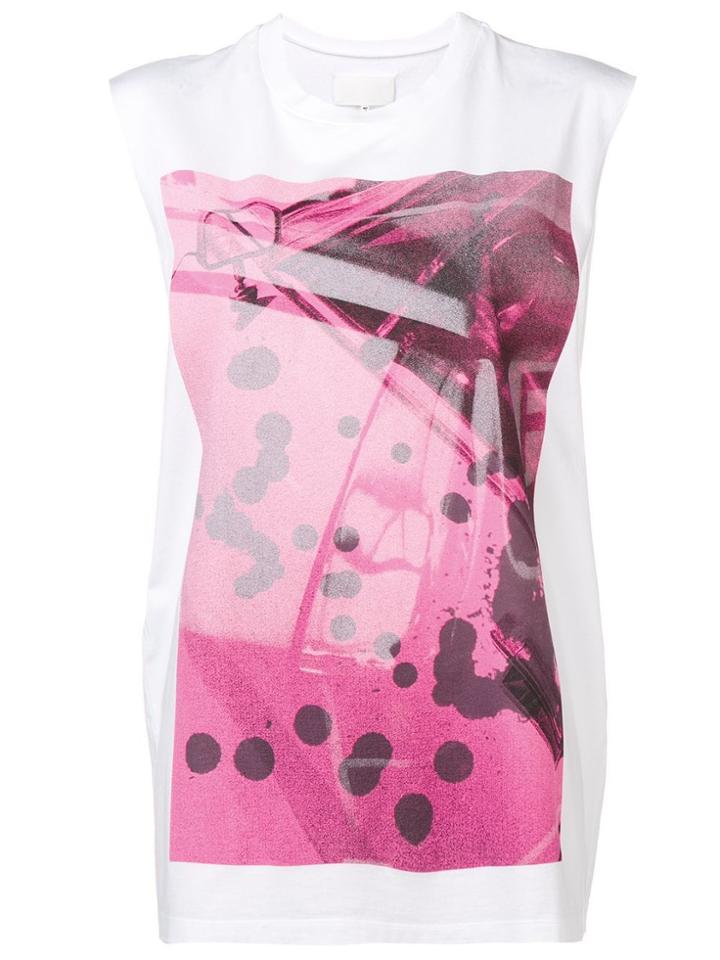 Maison Margiela Sleeveless Graphic Top - White