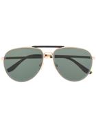 Jimmy Choo Eyewear Fin Sunglasses - Gold