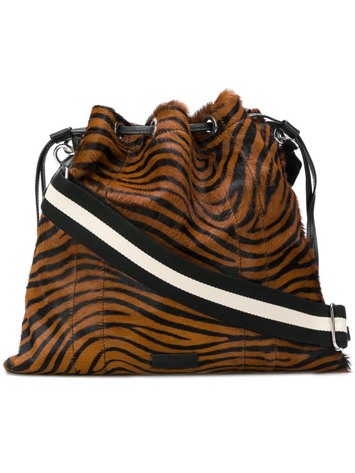 Sonia Rykiel Le Flore Zebra Print Bag - Brown