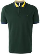 Sun 68 - Contrast Polo Shirt - Men - Cotton/spandex/elastane - Xl, Green, Cotton/spandex/elastane