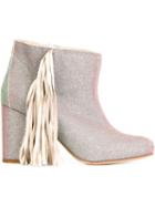 Ouigal Fringed Ankle Boots