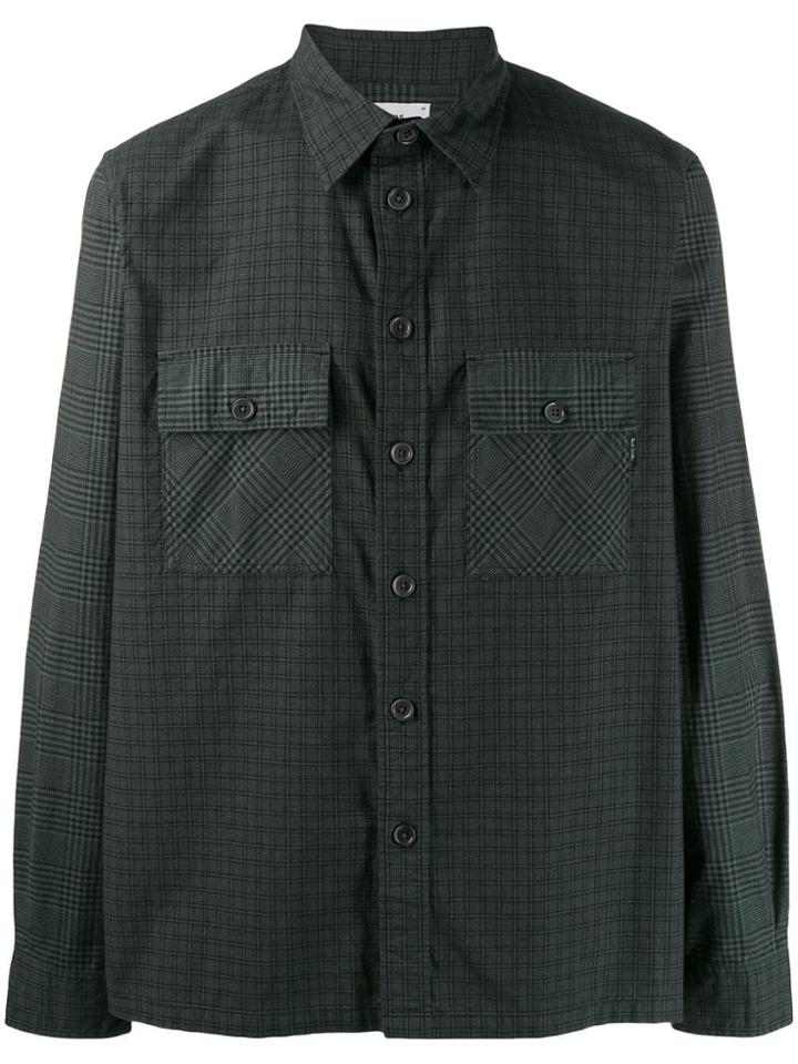 Paul Smith Checked Print Shirt - Green