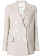 Racil Classic Double-breasted Blazer - Neutrals