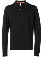 Sun 68 Longsleeved Polo Shirt - Black