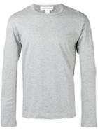Comme Des Garçons Shirt Crew-neck Long Sleeve Top, Men's, Size: Xl, Grey, Cotton