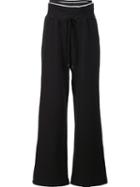 Puma Flared Trousers, Women's, Size: Medium, Black, Cotton/polyester