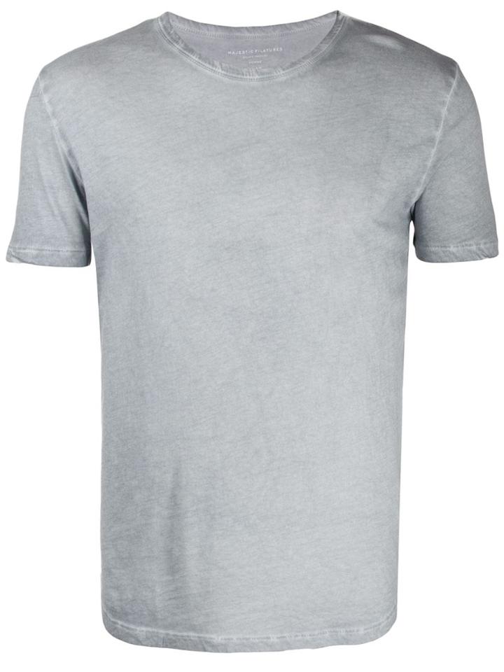Majestic Filatures Dyed Effect Cotton T-shirt - Grey
