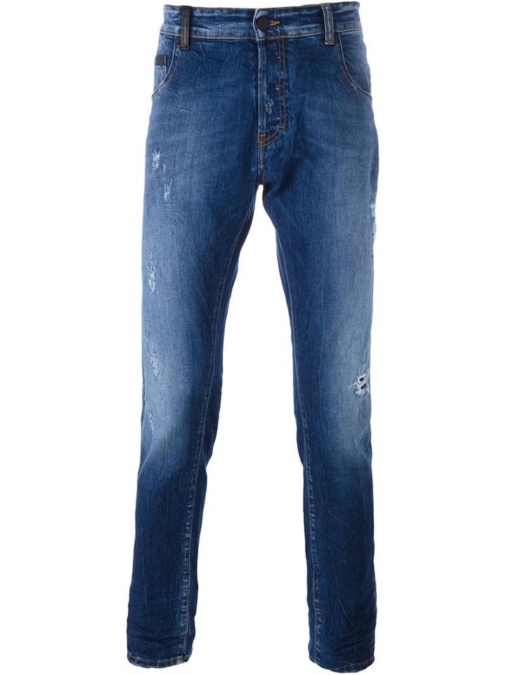 Marcelo Burlon County Of Milan Mayari Jeans, Men's, Size: 32, Blue, Cotton/spandex/elastane