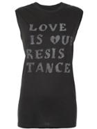 Zoe Karssen Love Is Our Resistance Tank Top - Black