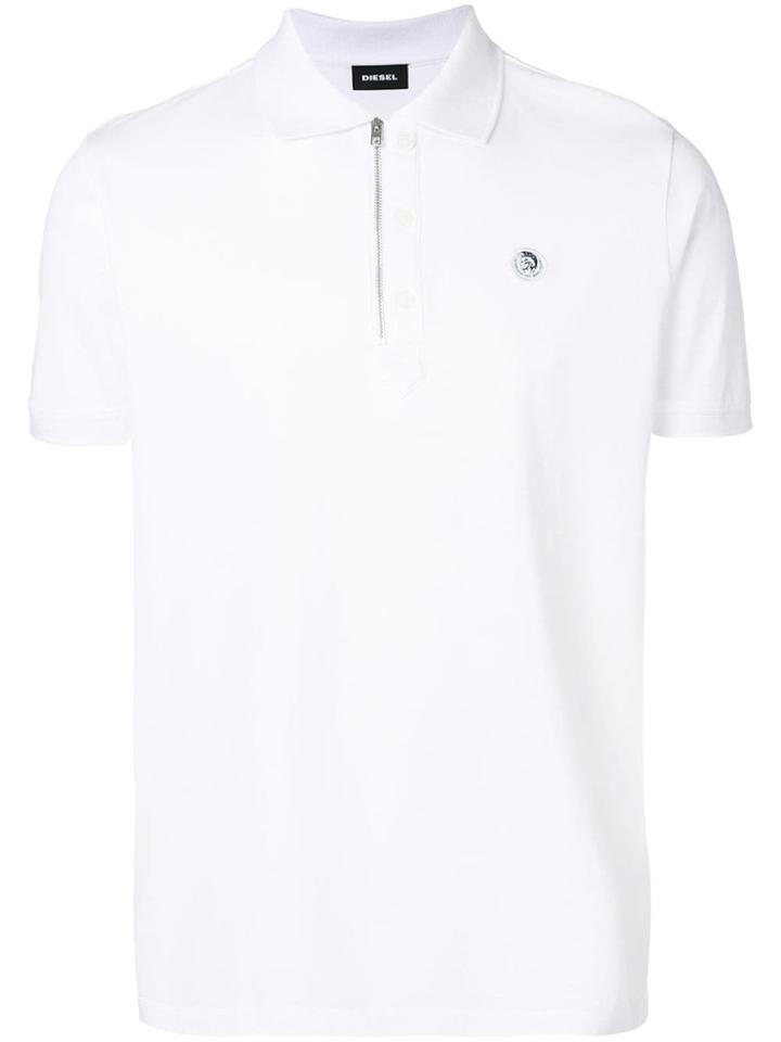 Diesel Logo Polo Shirt - White