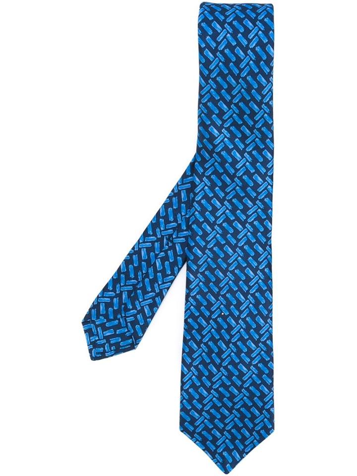 Kiton Brushstroke Print Tie