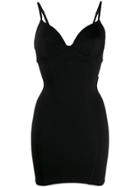 Murmur Bustier Short Dress - Black