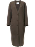 Rito Button Down Oversized Coat, Women's, Size: 38, Green, Wool