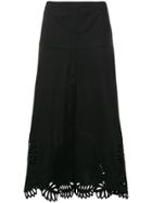 Steffen Schraut Embellished Hem Midi Skirt - Black