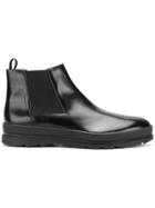 Prada Chunky Sole Slip-on Boots - Black
