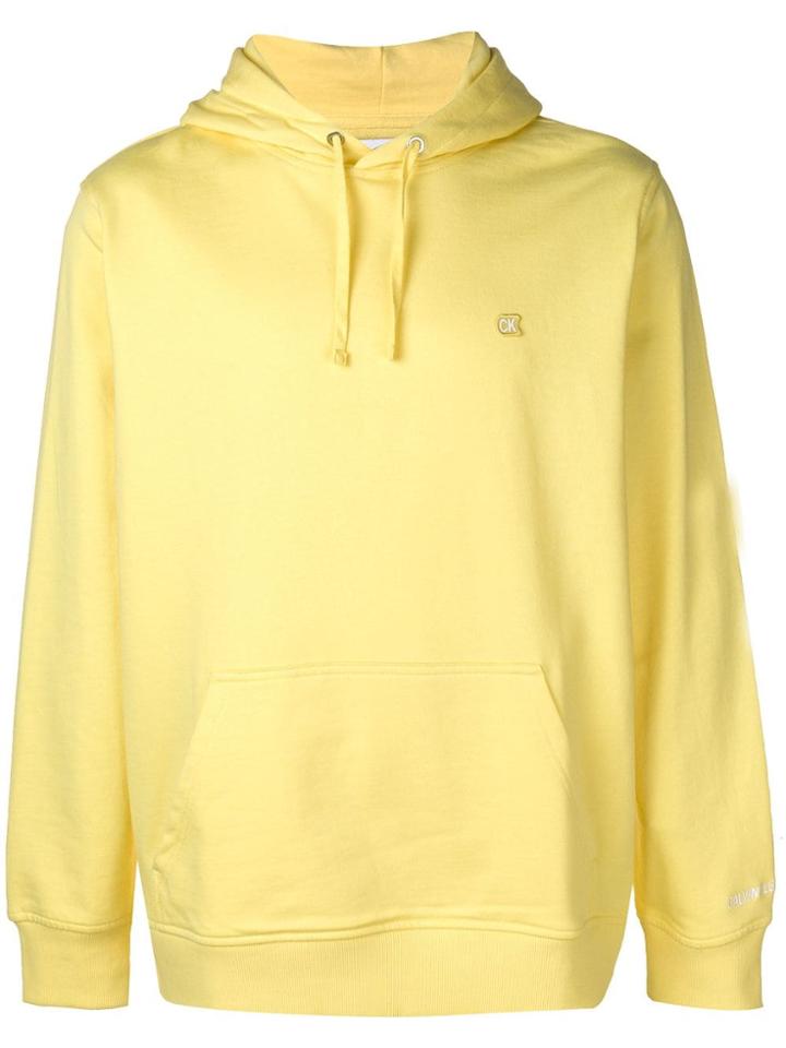 Calvin Klein Jeans Classic Jersey Hoodie - Yellow