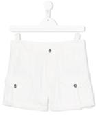 Caffe' D'orzo - Denim Shorts - Kids - Cotton - 14 Yrs, Girl's, White