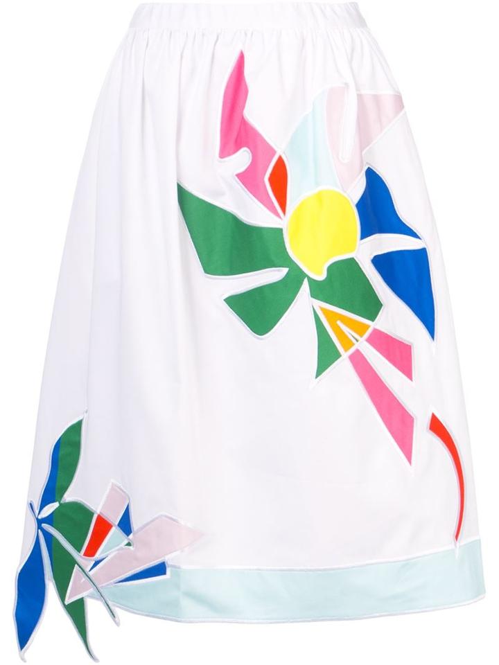 Mira Mikati Floral Motif Skirt