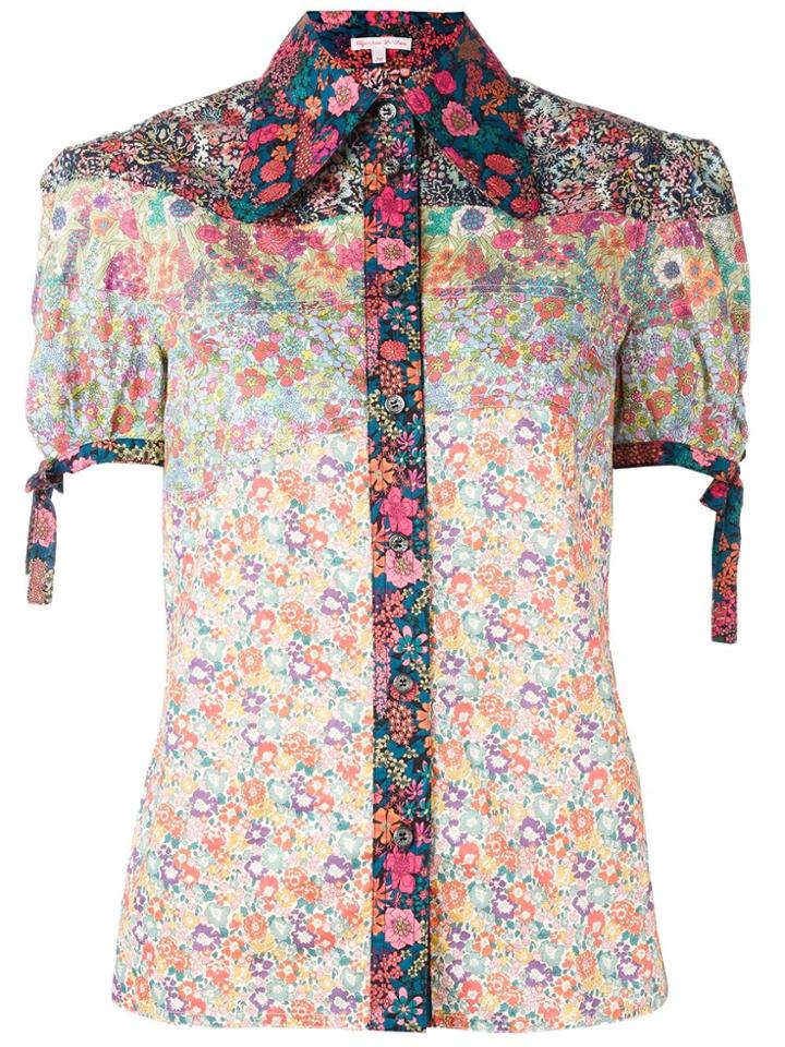 Olympia Le-tan Floral Print Shirt - Multicolour