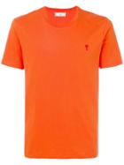 Ami Alexandre Mattiussi T-shirt With Embroidery - Yellow & Orange