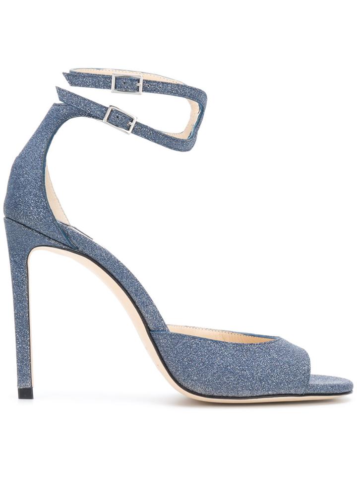 Jimmy Choo Lane 100 Sandals - Blue
