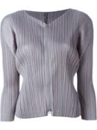 Pleats Please By Issey Miyake Pleated Zip Jacket