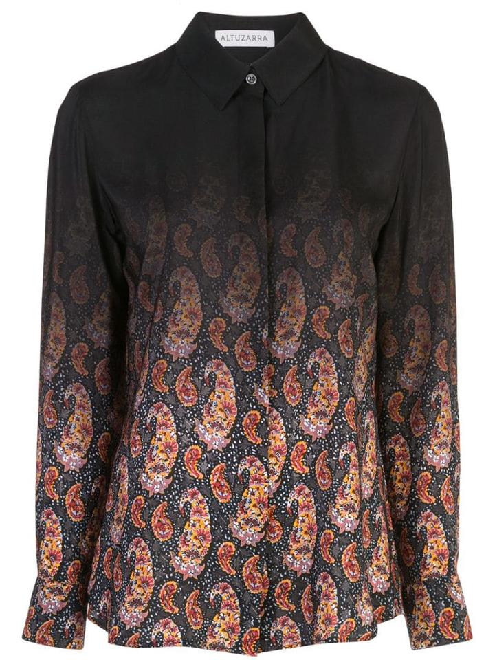 Altuzarra Gradient Cornucopia Print Chika Shirt - Black
