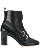 Tabitha Simmons Pointed Toe Zip Boots - Black