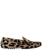 Tod's Animal Pattern Driving Loafers - Neutrals