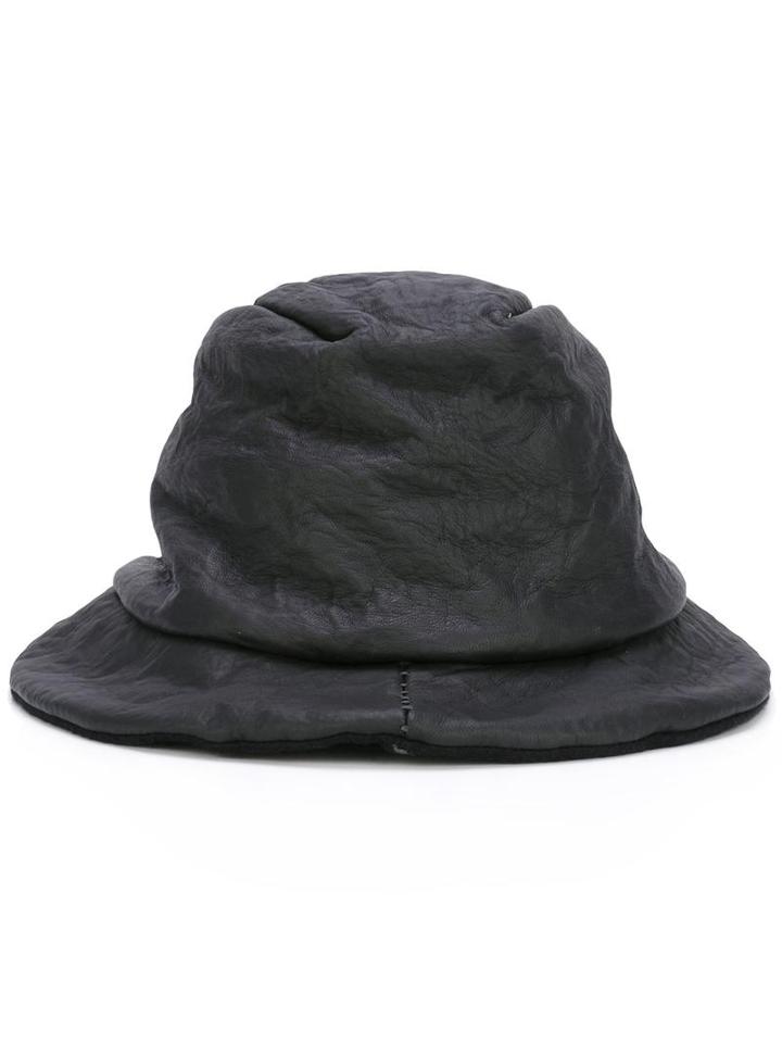 Transit 'hatutra' Hat, Men's, Size: Large, Black, Cotton/lamb Skin/wool/virgin Wool