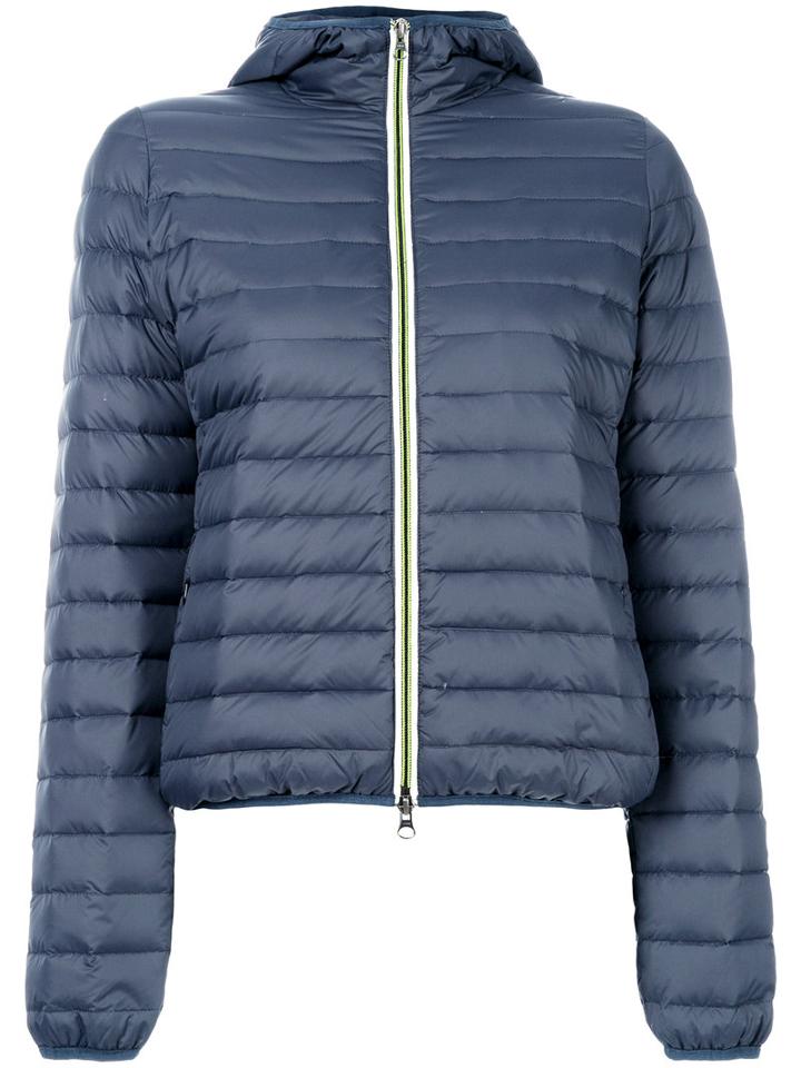 Ecoalf - Corvara Jacket - Women - Cotton/feather Down/nylon - Xl, Blue, Cotton/feather Down/nylon