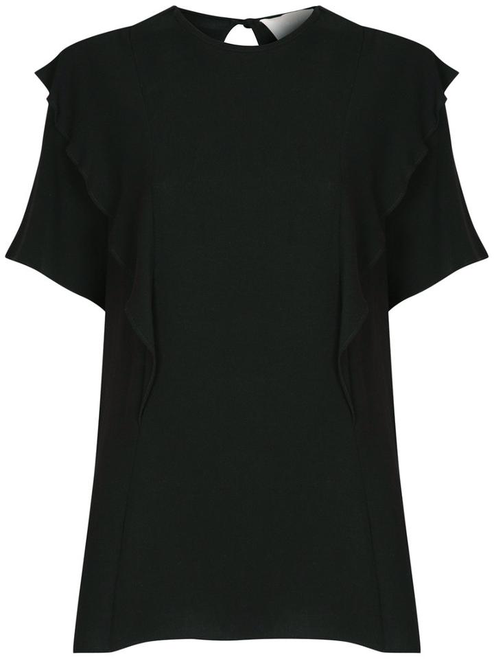 Lilly Sarti - Ruffled Blouse - Women - Viscose - 40, Black, Viscose