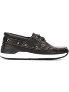 Givenchy Stylised Boat Shoes, Men's, Size: 39, Black, Rubber/leather