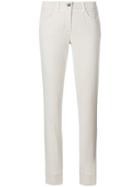 Luisa Cerano Skinny Ankle Grazer Trousers - Nude & Neutrals