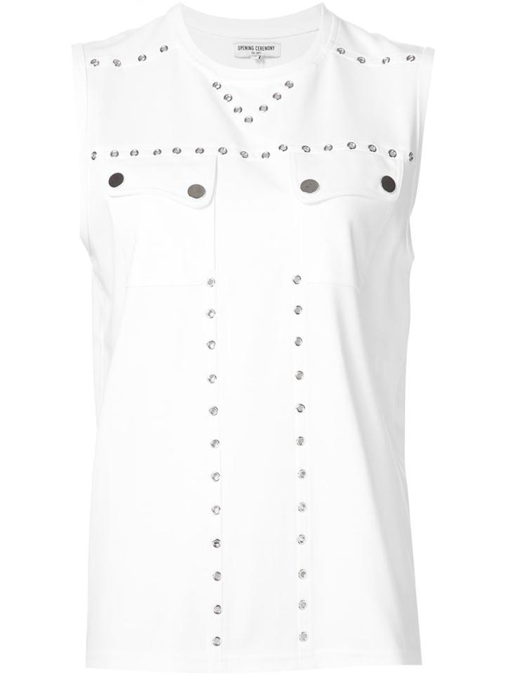 Opening Ceremony Eyelets Detailing Tank Top