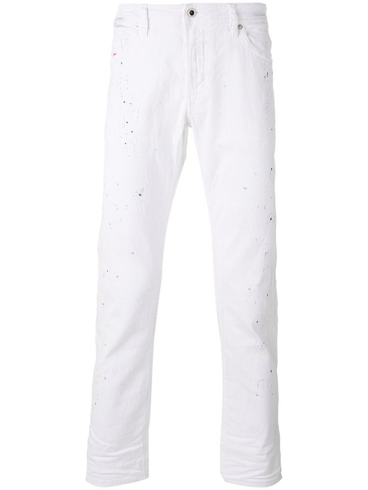 Diesel - Cropped Slatter Jeans - Men - Cotton/spandex/elastane - 33, White, Cotton/spandex/elastane