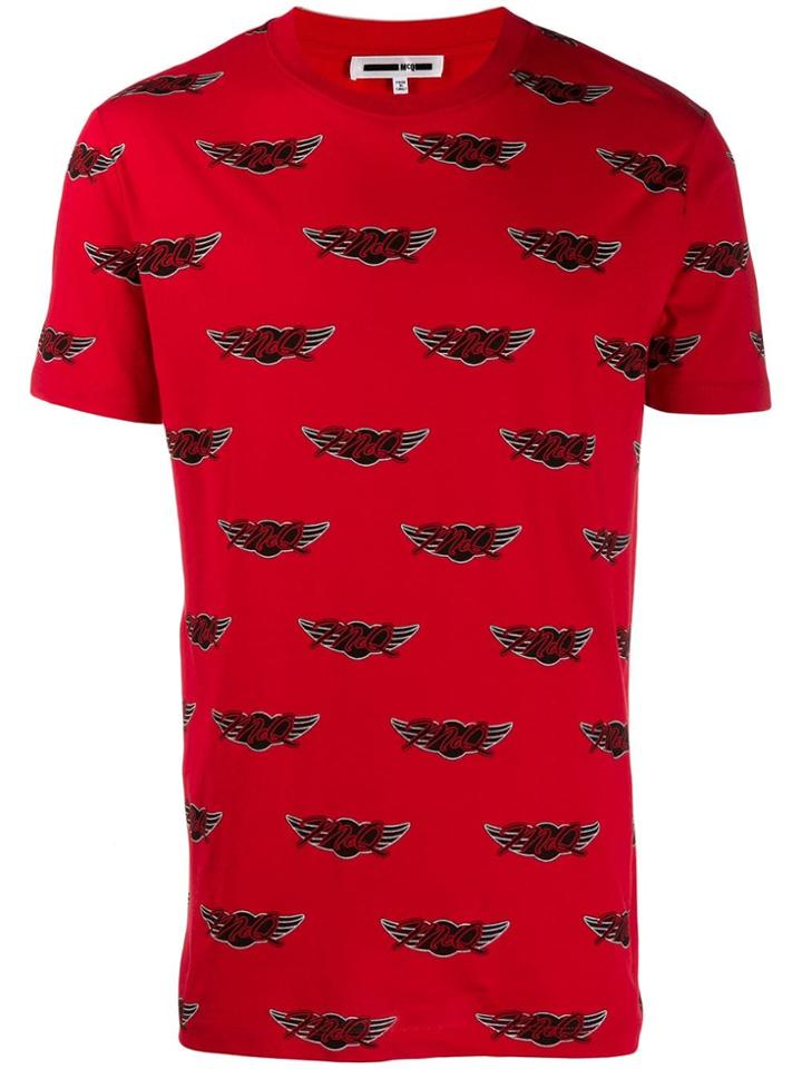 Mcq Alexander Mcqueen Printed Logo T-shirt - Red