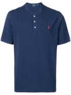 Polo Ralph Lauren Collarless Polo Shirt - Blue