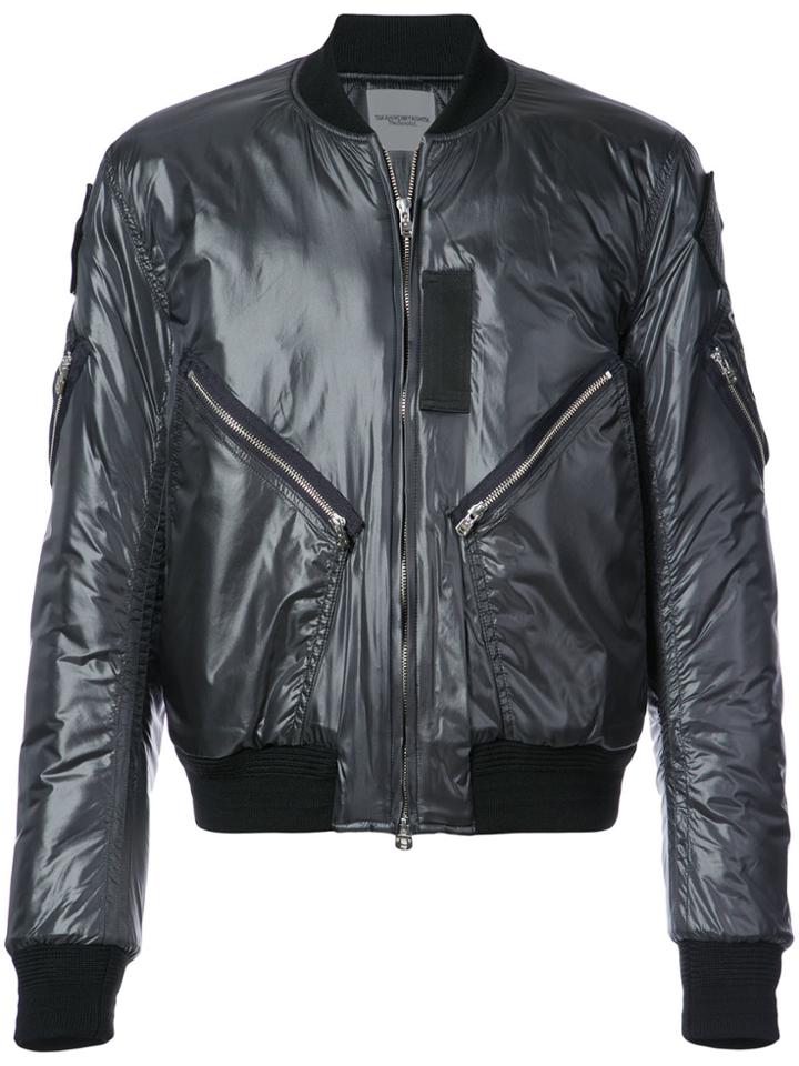 Takahiromiyashita The Soloist Quilted Bomber Jacket - Black
