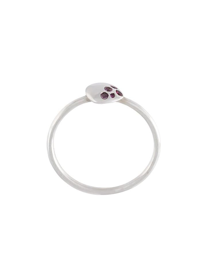 Natasha Collis Medium Nugget Sapphire And Ruby Ring