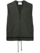 Monkey Time Zip Front Gilet - Black